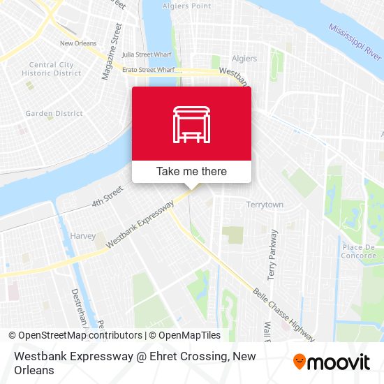 Westbank Expressway @ Ehret Crossing map