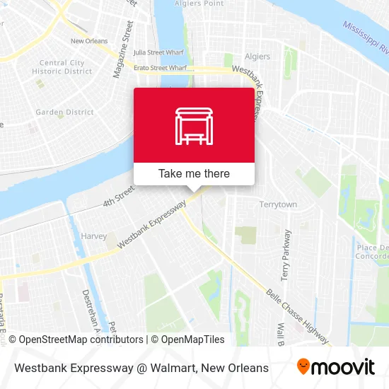 Westbank Expressway @ Walmart map