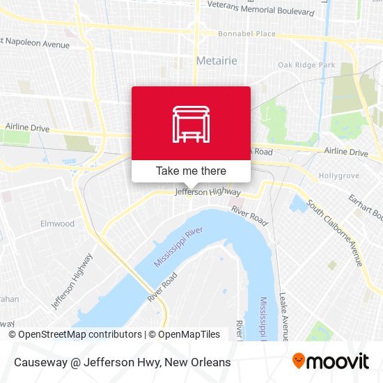 Causeway @ Jefferson Hwy map
