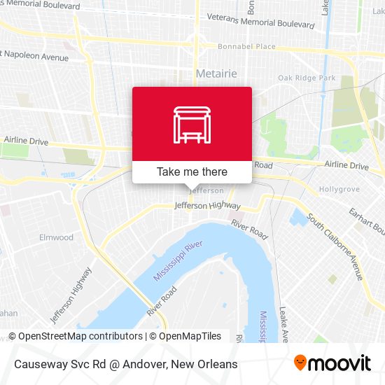 Causeway Svc Rd @ Andover map