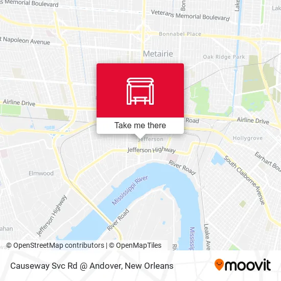 Causeway Svc Rd @ Andover map