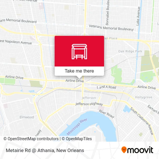 Metairie Rd @ Athania map