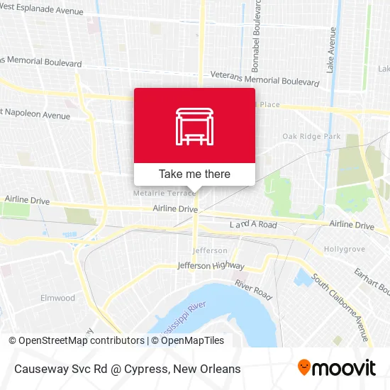 Causeway Svc Rd @ Cypress map