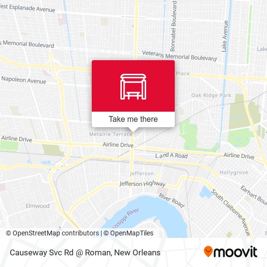 Causeway Svc Rd @ Roman map