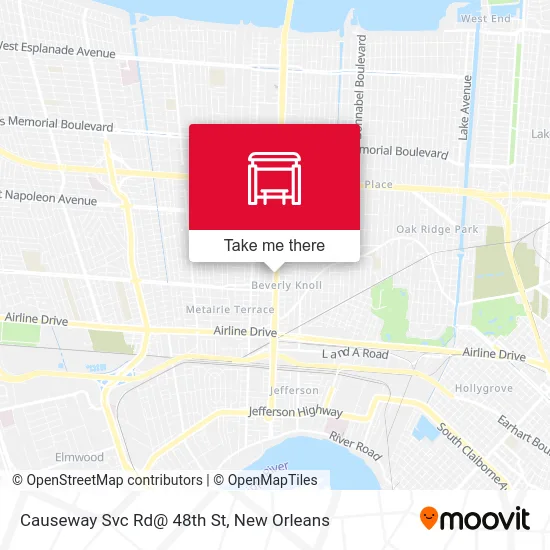 Causeway Svc Rd@ 48th St map