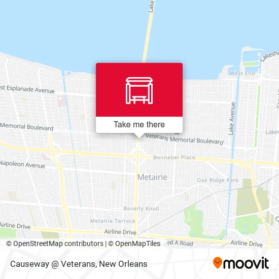 Causeway @ Veterans map