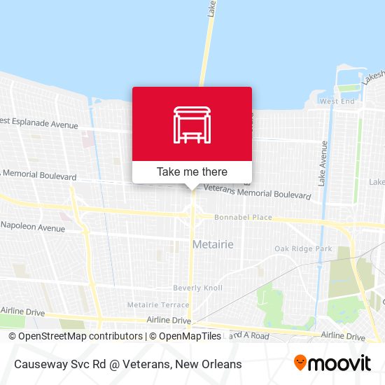 Mapa de Causeway Svc Rd @ Veterans