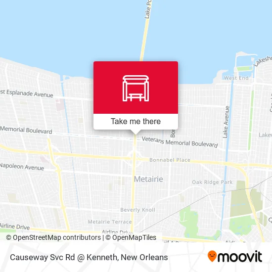 Causeway Svc Rd @ Kenneth map