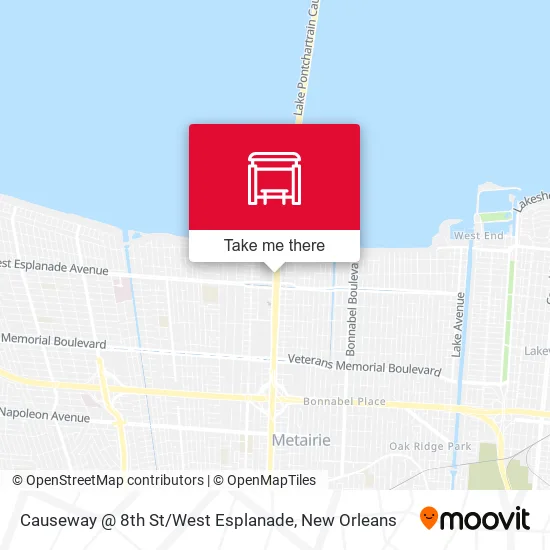 Causeway @ 8th St / West Esplanade map