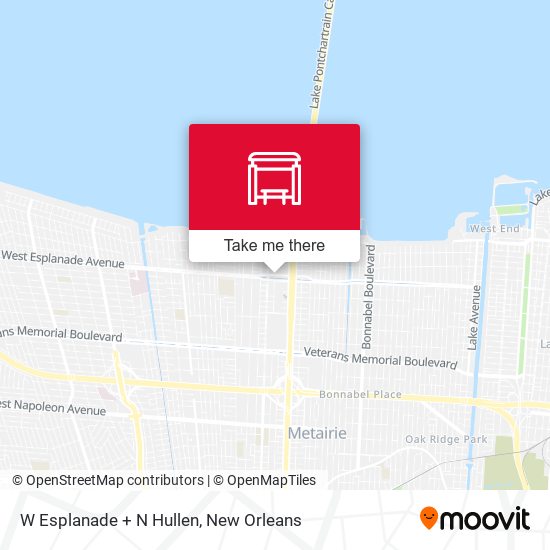 W Esplanade + N Hullen map