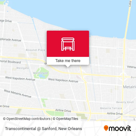 Transcontinental @ Sanford map
