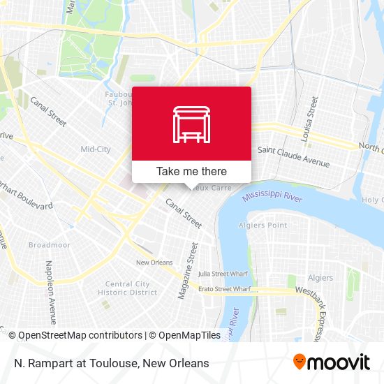 N. Rampart at Toulouse map