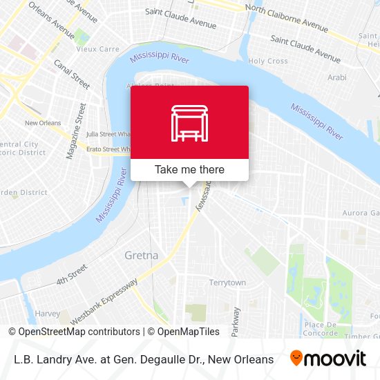 L.B. Landry Ave. at Gen. Degaulle Dr. map