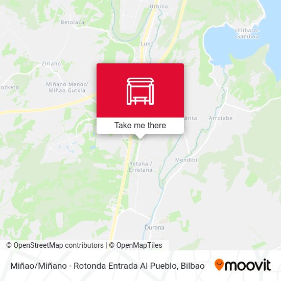 Miñao / Miñano - Rotonda Entrada Al Pueblo map