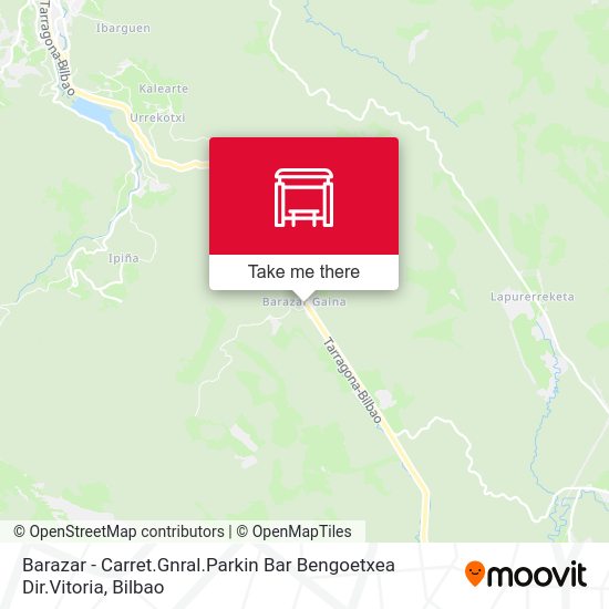 Barazar - Carret.Gnral.Parkin Bar Bengoetxea Dir.Vitoria map