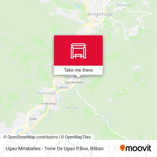 Ugao-Miraballes - Torre De Ugao P.Bus map