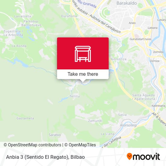 Anbia 3 (Sentido El Regato) map