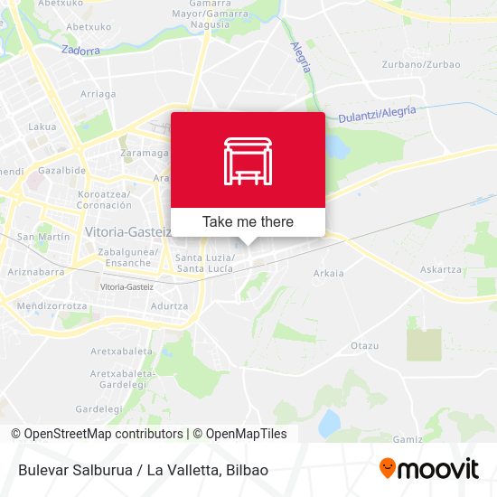 Bulevar Salburua / La Valletta map