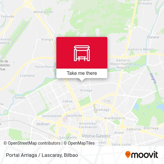 Portal Arriaga / Lascaray map