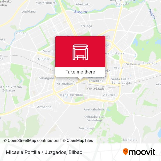 Micaela Portilla / Juzgados map