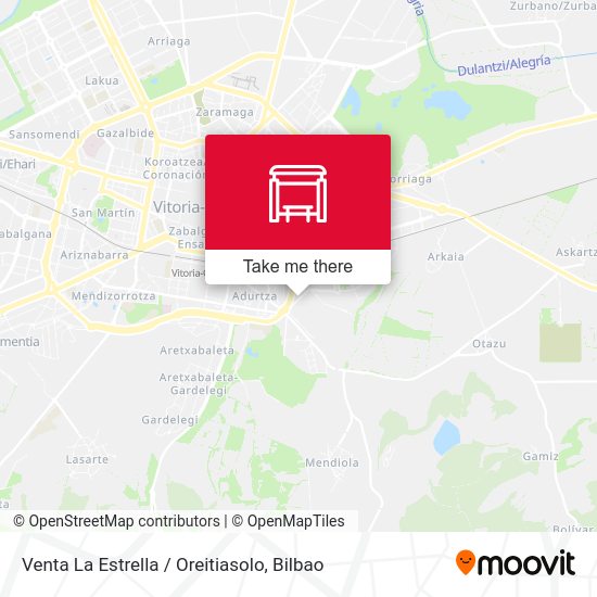 Venta La Estrella / Oreitiasolo map