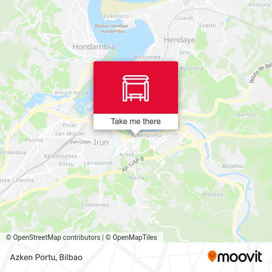 Azken Portu map