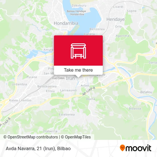 Avda Navarra, 21 (Irun) map
