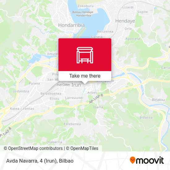 Avda Navarra, 4 (Irun) map