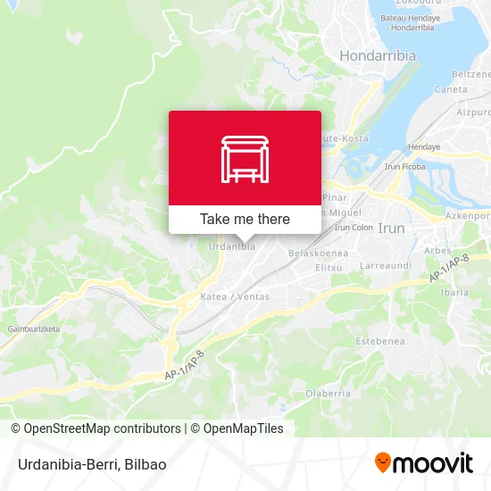 mapa Urdanibia-Berri