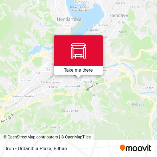Irun - Urdanibia Plaza map