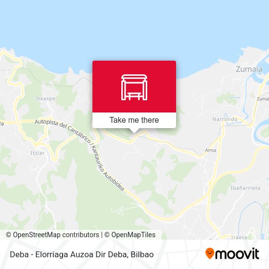 Deba - Elorriaga Auzoa Dir Deba map