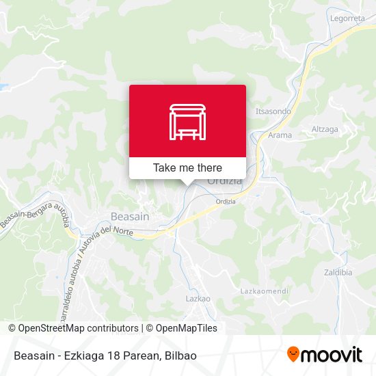 Beasain - Ezkiaga 18 Parean map