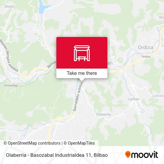 Olaberria - Basozabal Industrialdea 11 map