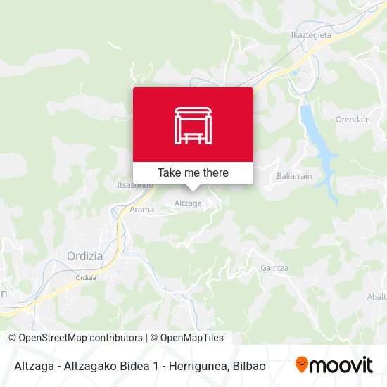 Altzaga - Altzagako Bidea 1 - Herrigunea map