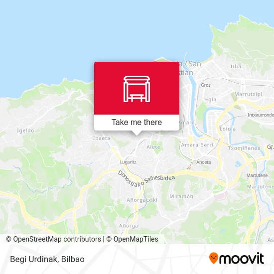 Begi Urdinak map