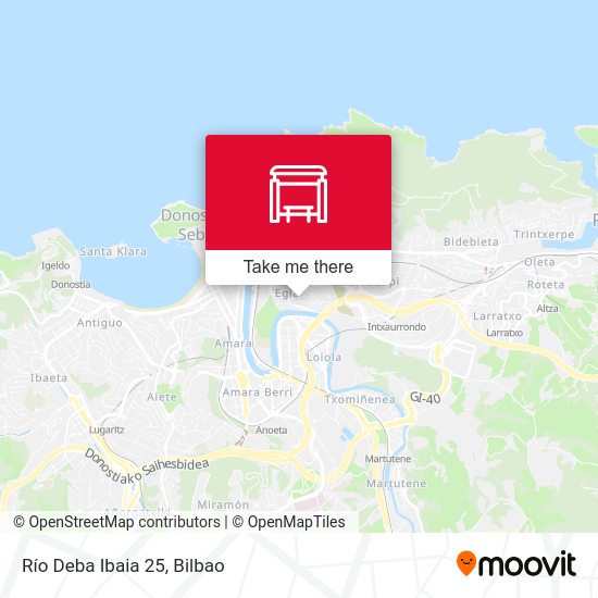 Río Deba Ibaia 25 map