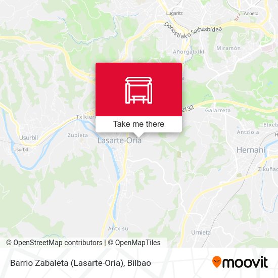 Barrio Zabaleta (Lasarte-Oria) map