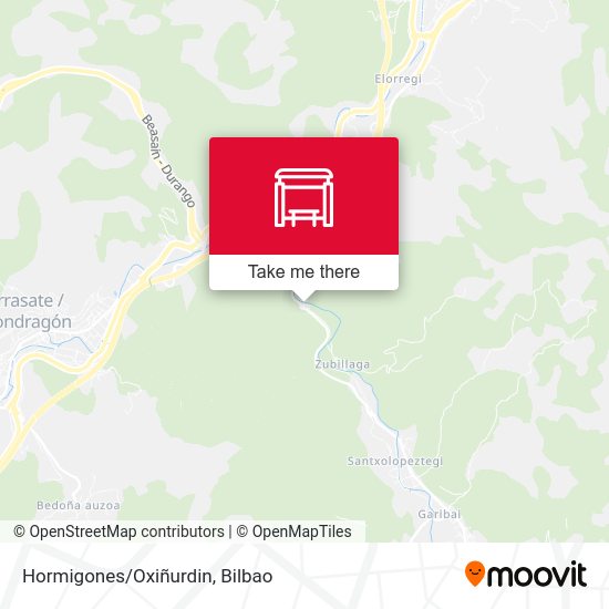 Hormigones/Oxiñurdin map