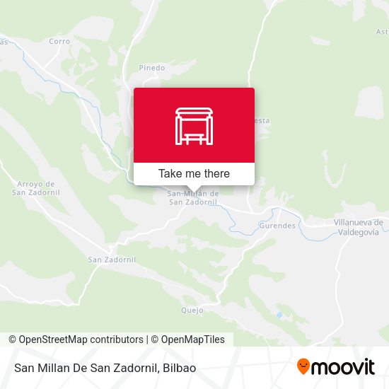 San Millan  De San Zadornil map