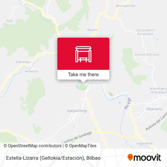 Estella-Lizarra (Geltokia / Estación) map