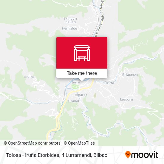 Tolosa - Iruña Etorbidea, 4 Lurramendi map