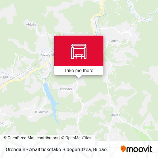 Orendain - Abaltzisketako Bidegurutzea map