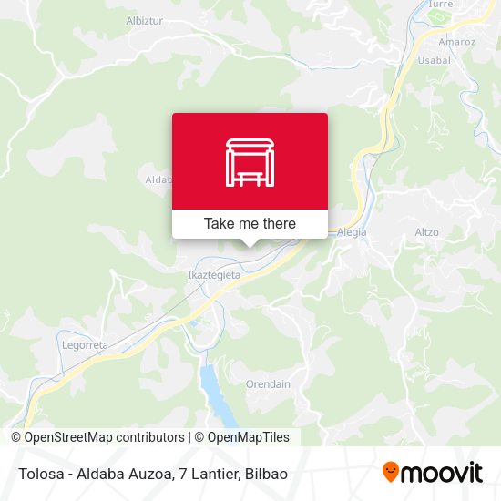 Tolosa - Aldaba Auzoa, 7 Lantier map