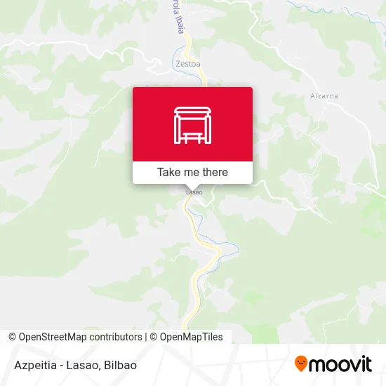 Azpeitia - Lasao map