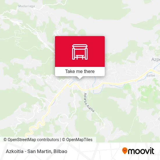 Azkoitia - San Martin map