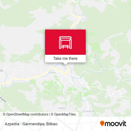 Azpeitia - Garmendipe map