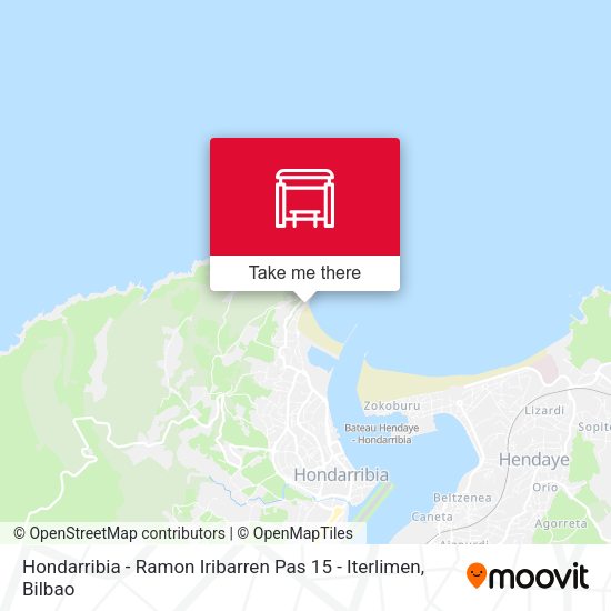 Hondarribia - Ramon Iribarren Pas 15 - Iterlimen map