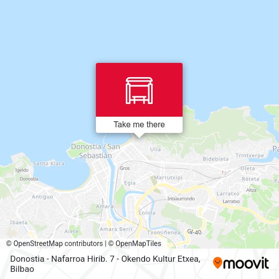 Donostia -  Nafarroa Hirib. 7 - Okendo Kultur Etxea map