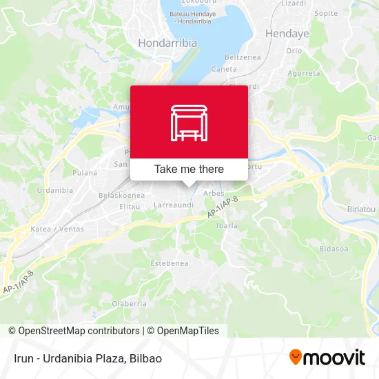 Irun - Urdanibia Plaza map