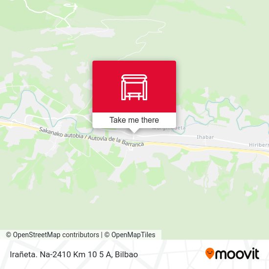 Irañeta. Na-2410 Km 10 5 A map